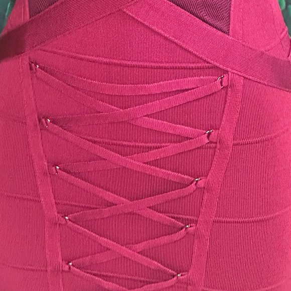 LIKE NEW - BEBE Bandage Lace-Up Mini Dress (Size XS) - Picture 5 of 5